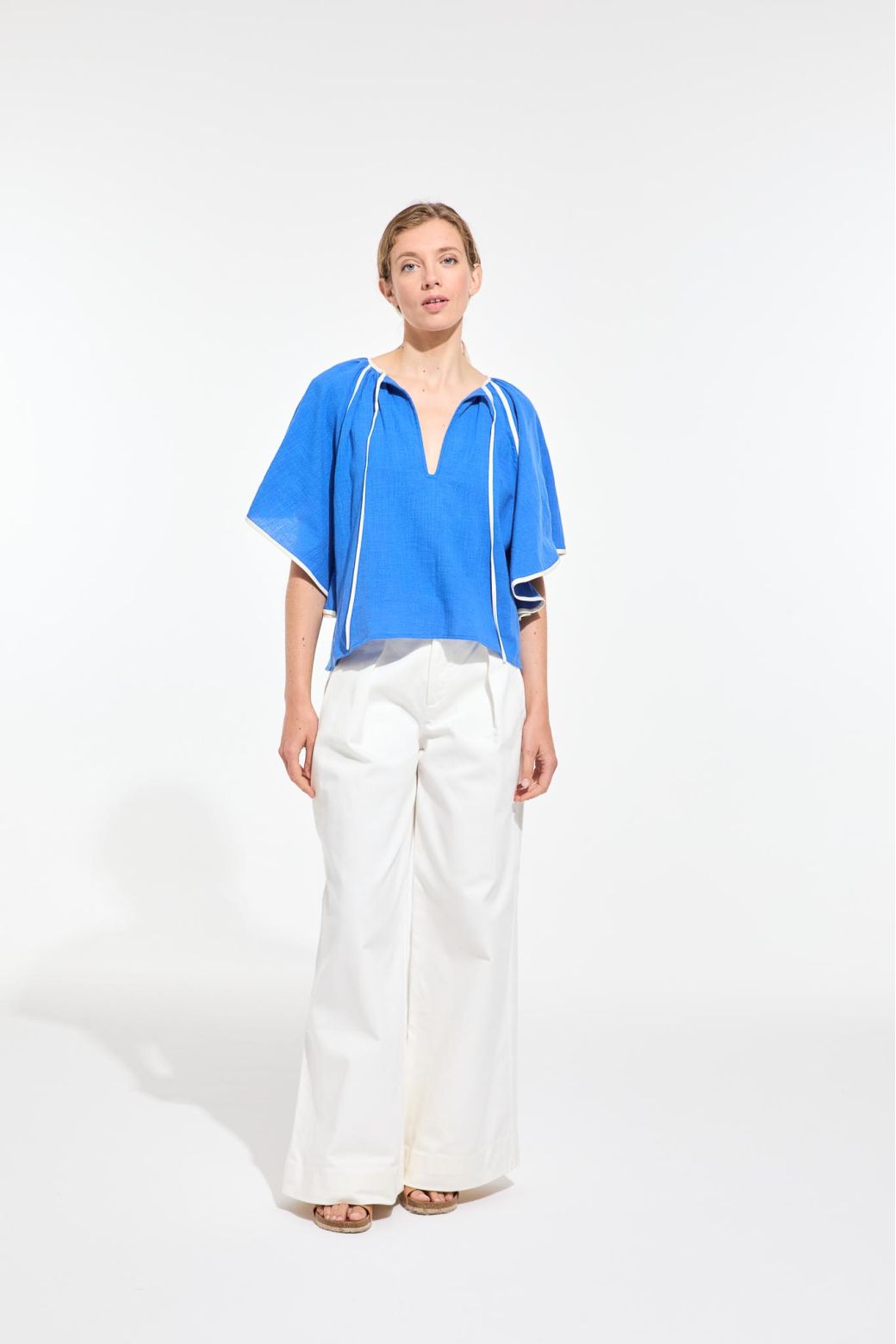 Lita Zephyr Top - Riviera blue