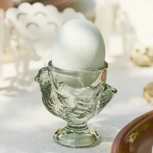 Glass Chicken Egg Cup