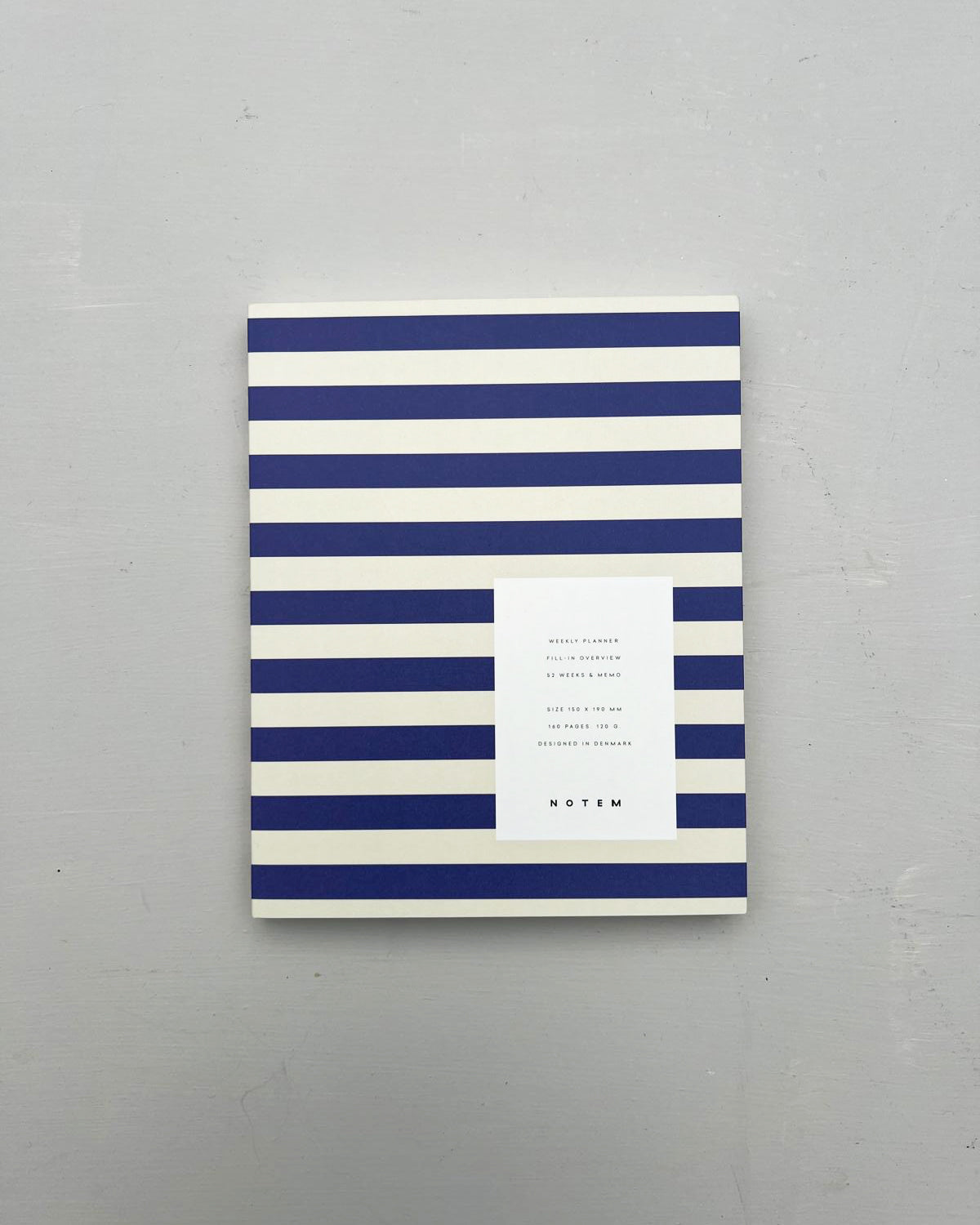 Notem Flat Lay Weekly Planner - Blue Stripe