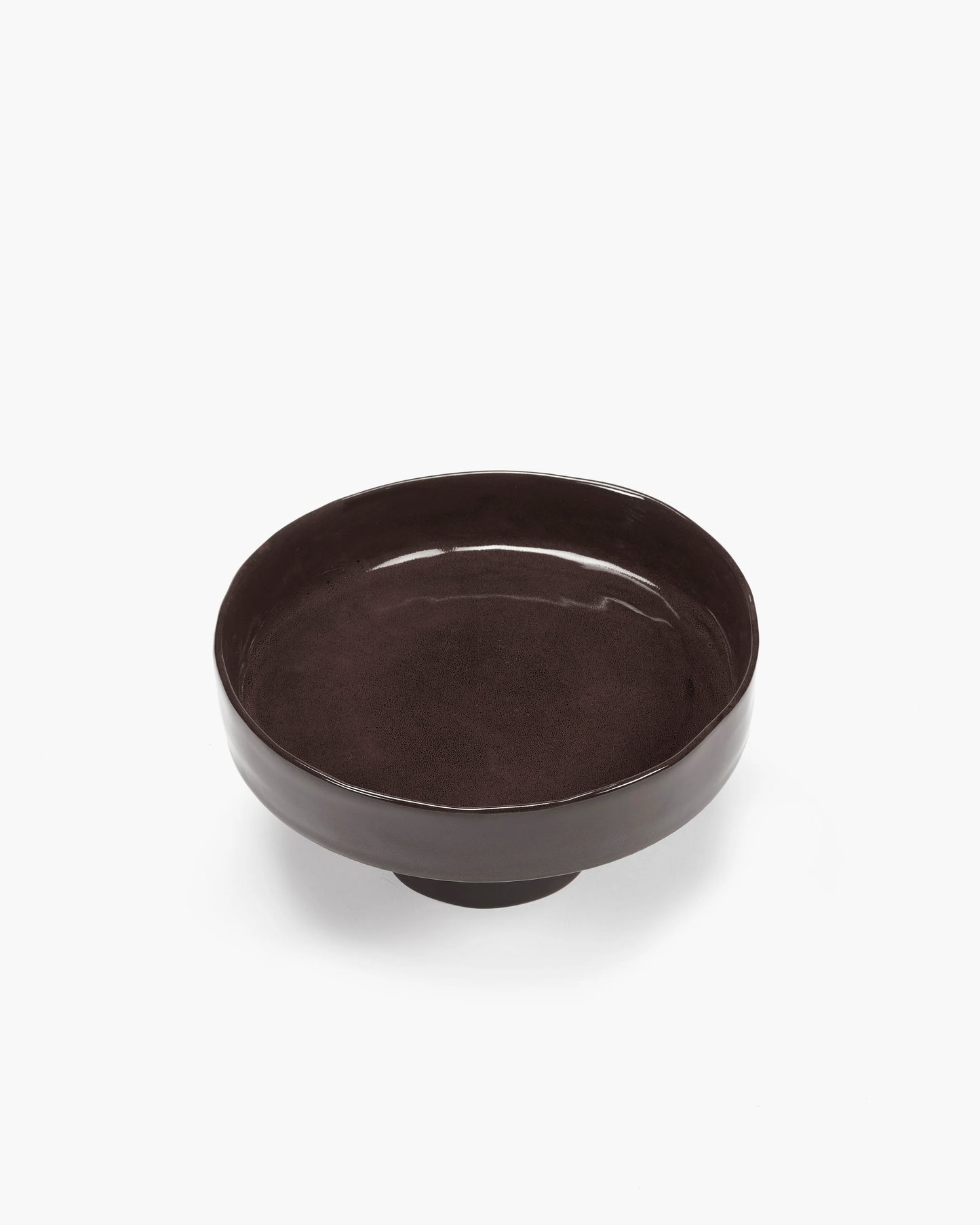 Deep Plate on Stand - Ebony