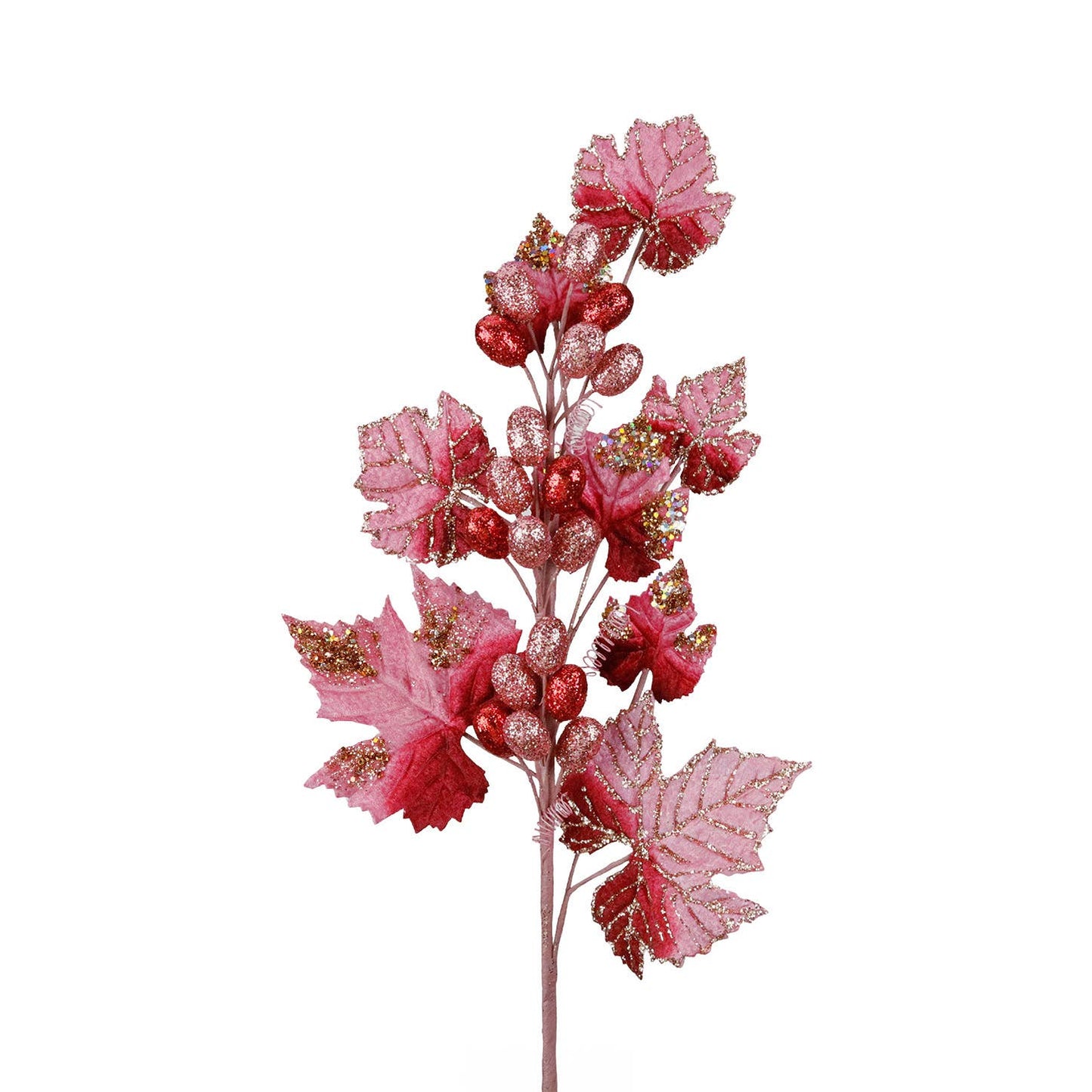 Long Grape Stem - Frosted Red 66cm