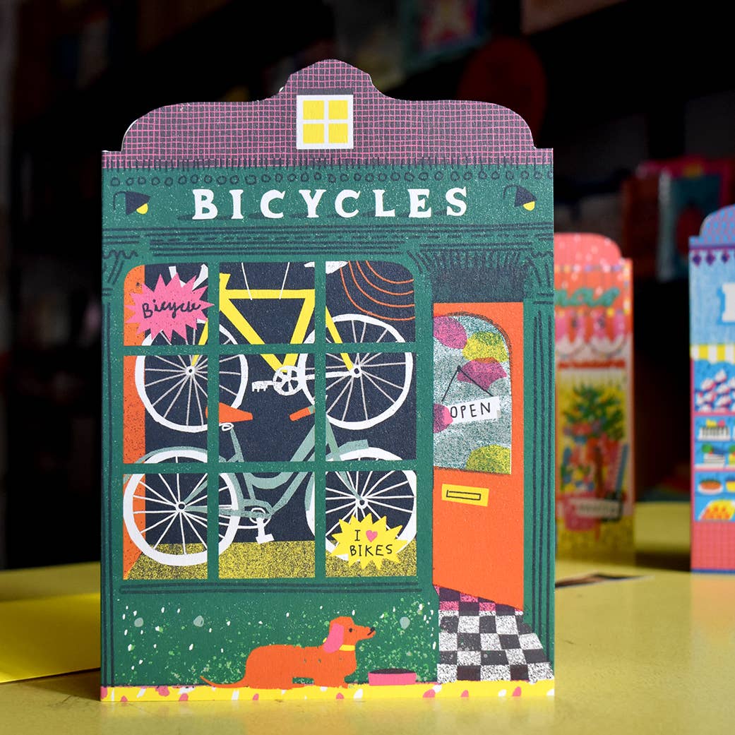 Bicycle Shop - Greeting Card