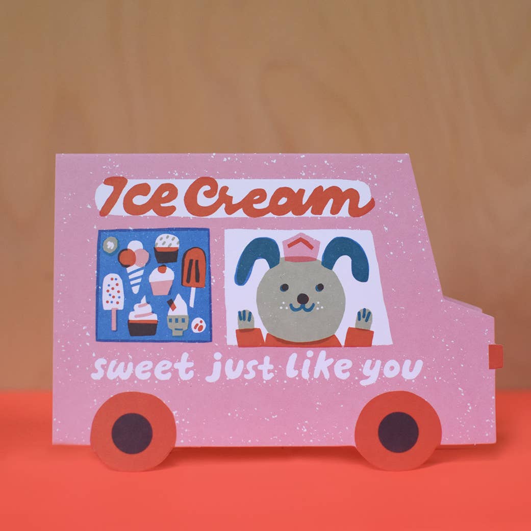 Ice Cream Van - Greeting Card