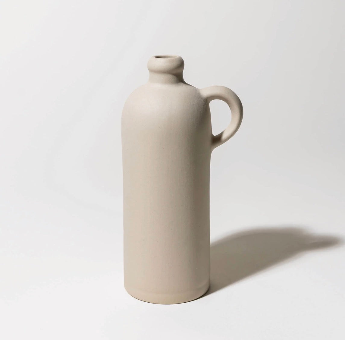 Digoin Handled Ceramic Bottle - Natural