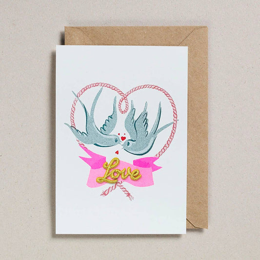 Taken to pascles house // Valentines -  Birds with Rope Heart