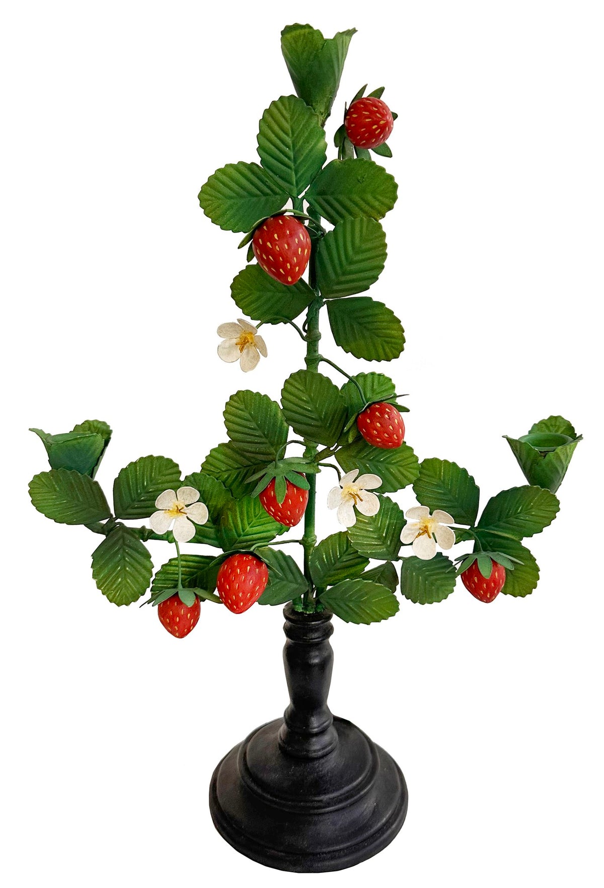 Metal Strawberry 3 Candlestick - FOR SPRING, IN THE FLAT