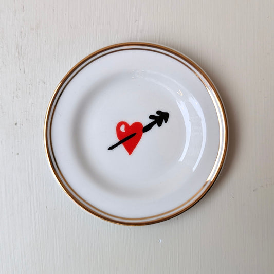 Mini plate - small heart
