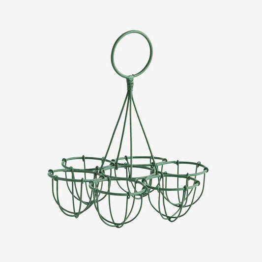 Iron Egg Holder - Green