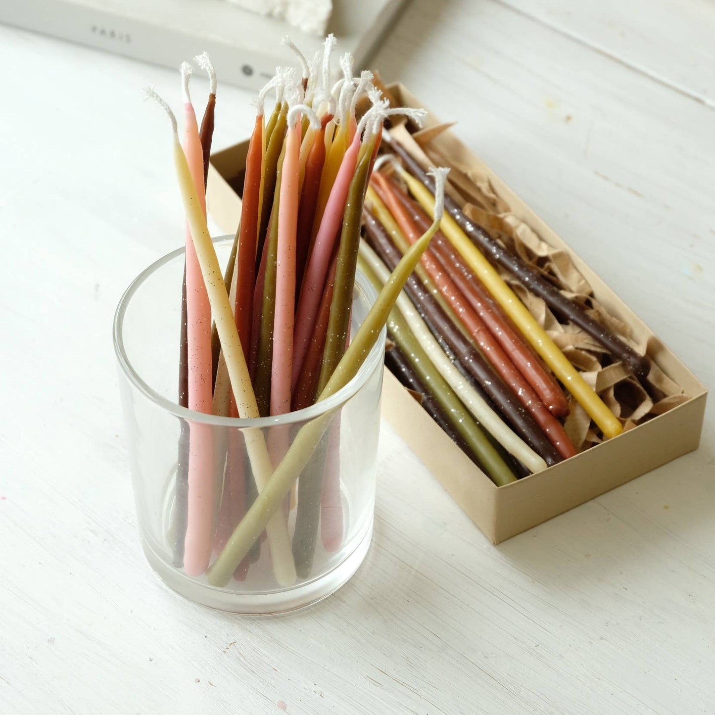 Birthday Beeswax Candles set of 15