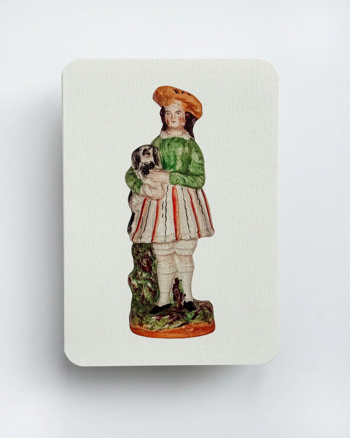 Girl & Dog - Greeting Card