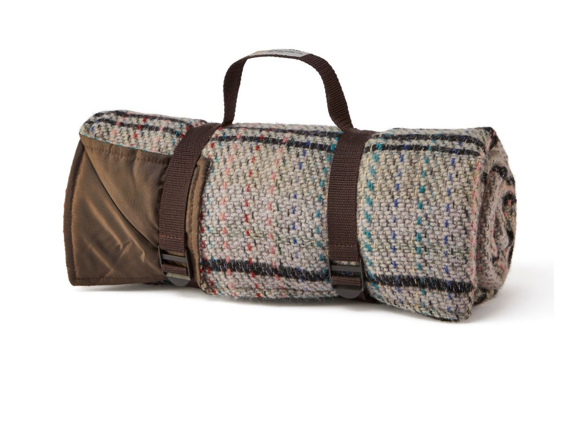 Picnic Rug Roll - Random Recycled Wool