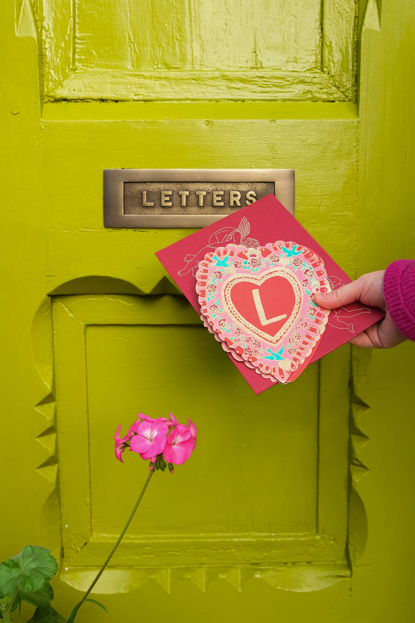 Love Concertina Greeting Card large c5