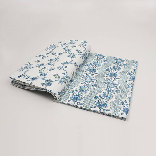 Gift Wrap Booklet - Blue Floral