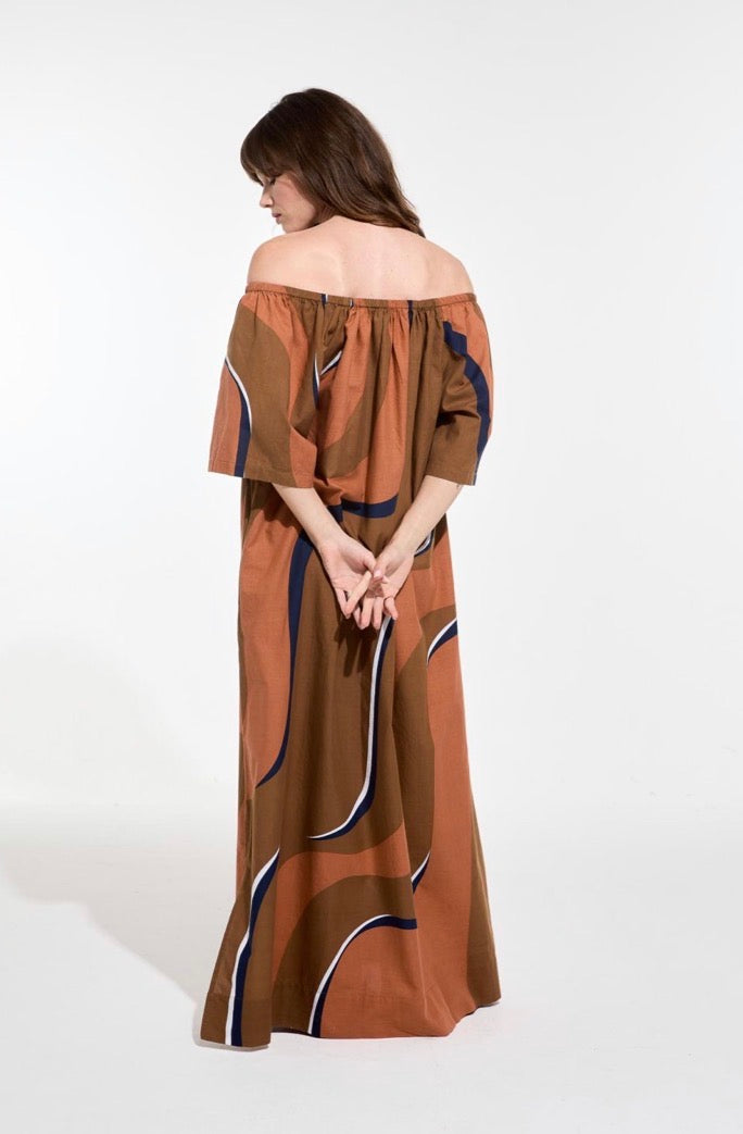 Terracotta Palao Madone Dress