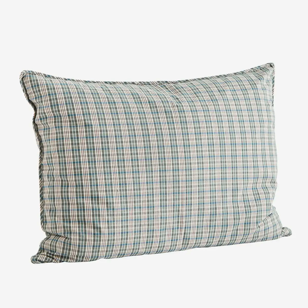 Checked Cushion Cover - Blue