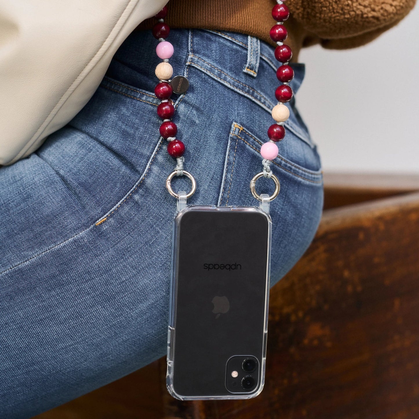 Transparent UpBeads Phone Case