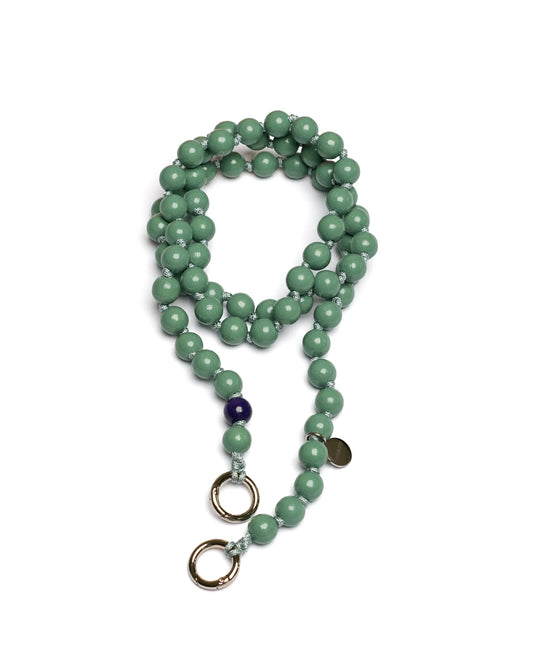 Wooden Phone Chain Beads / Large 120cm - Sage