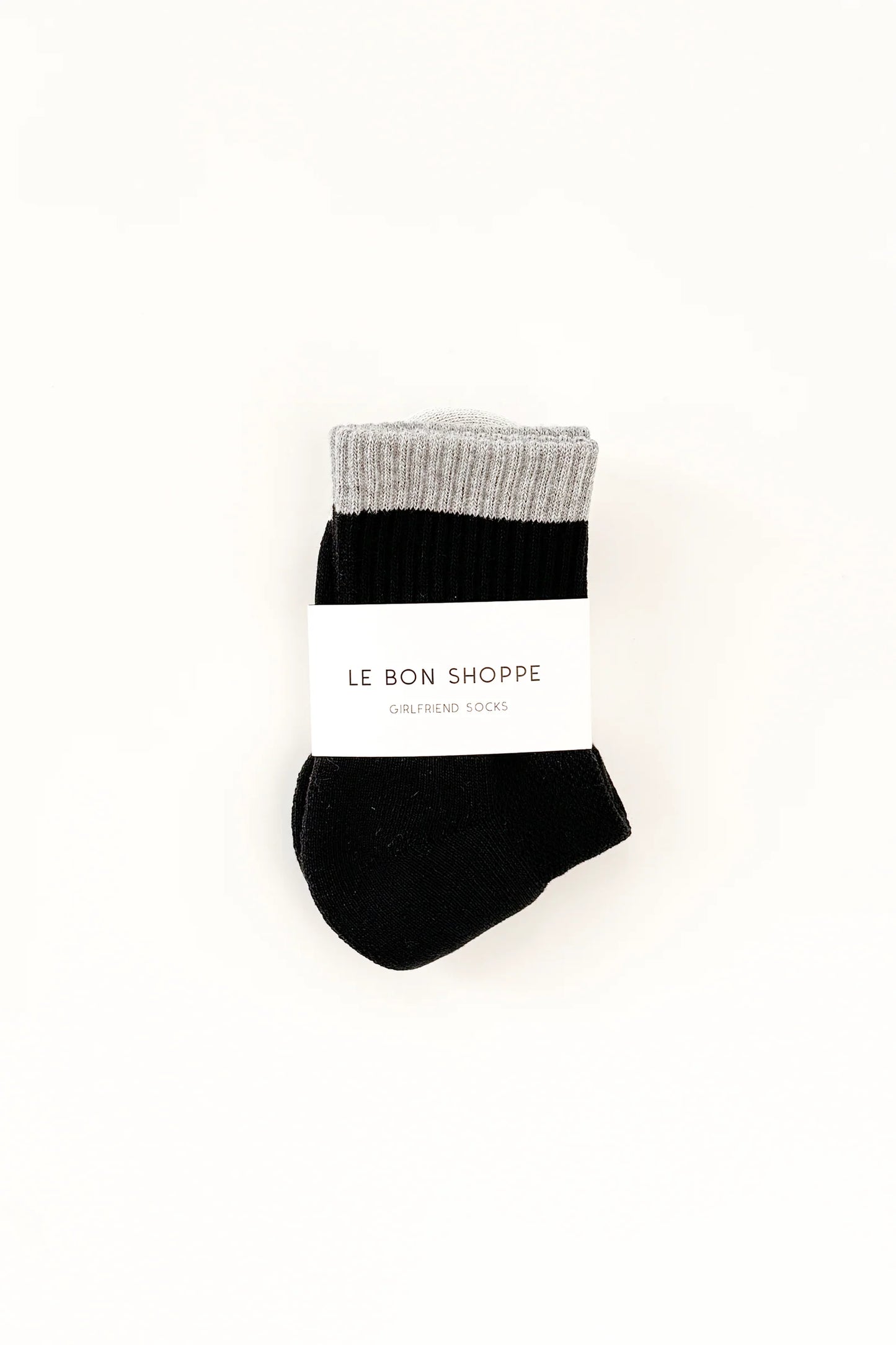 Girlfriend Ankle Sock - Black / Grey