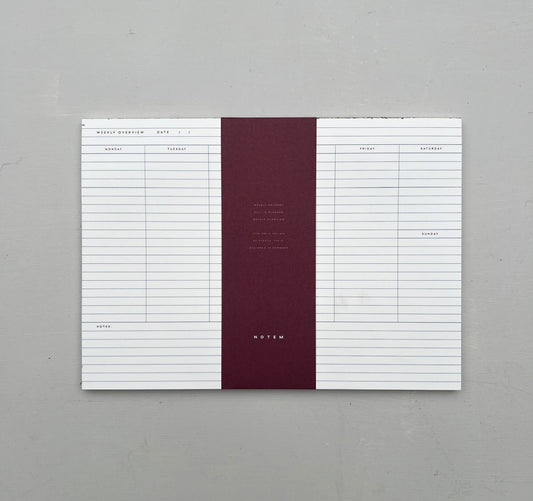 Notem Weekly Notepad