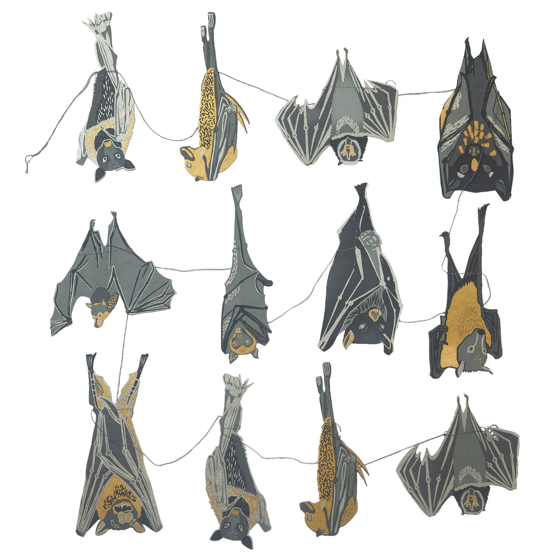 Bats Paper Garland