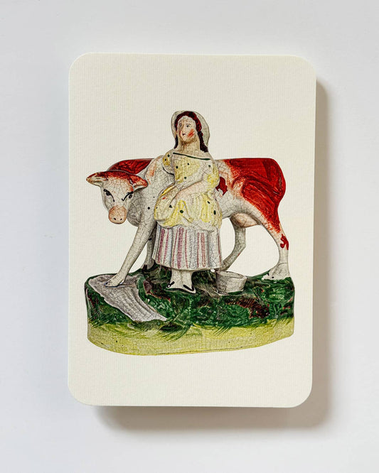 The Milkmaid - Greeting Card