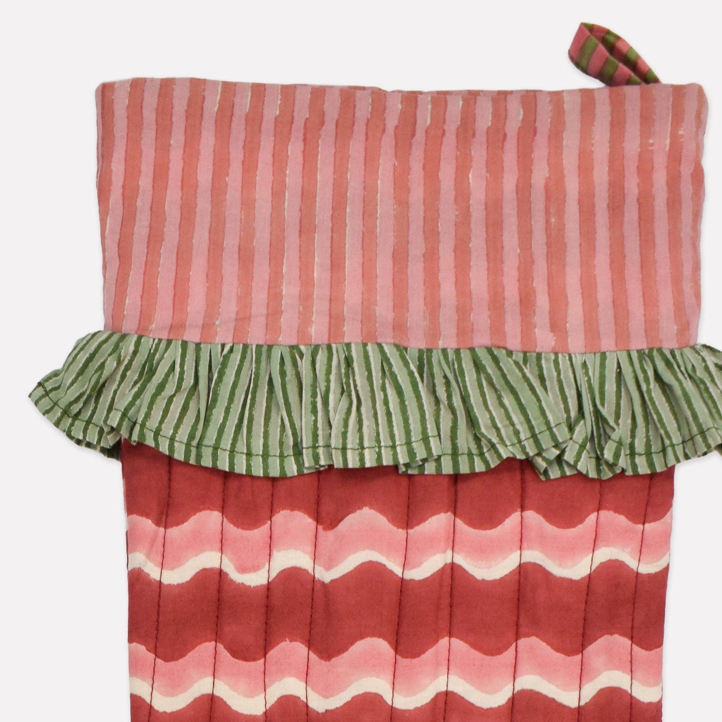 Christmas Stocking - Squiggle Red