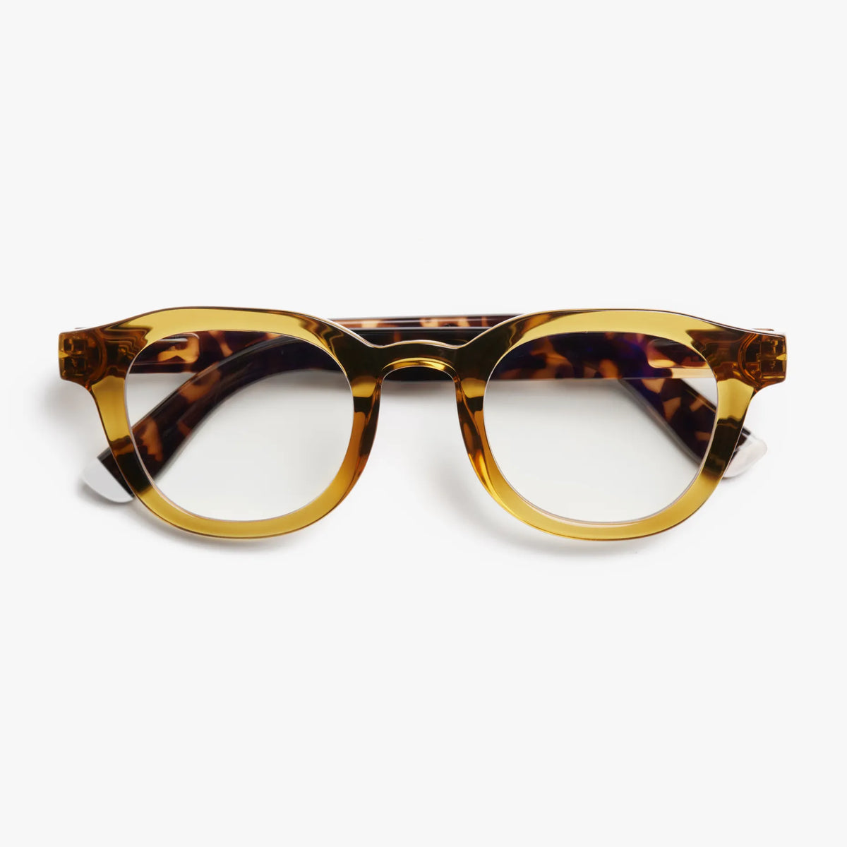Andy / Blue Light Glasses - Olive and Tortoise Combi
