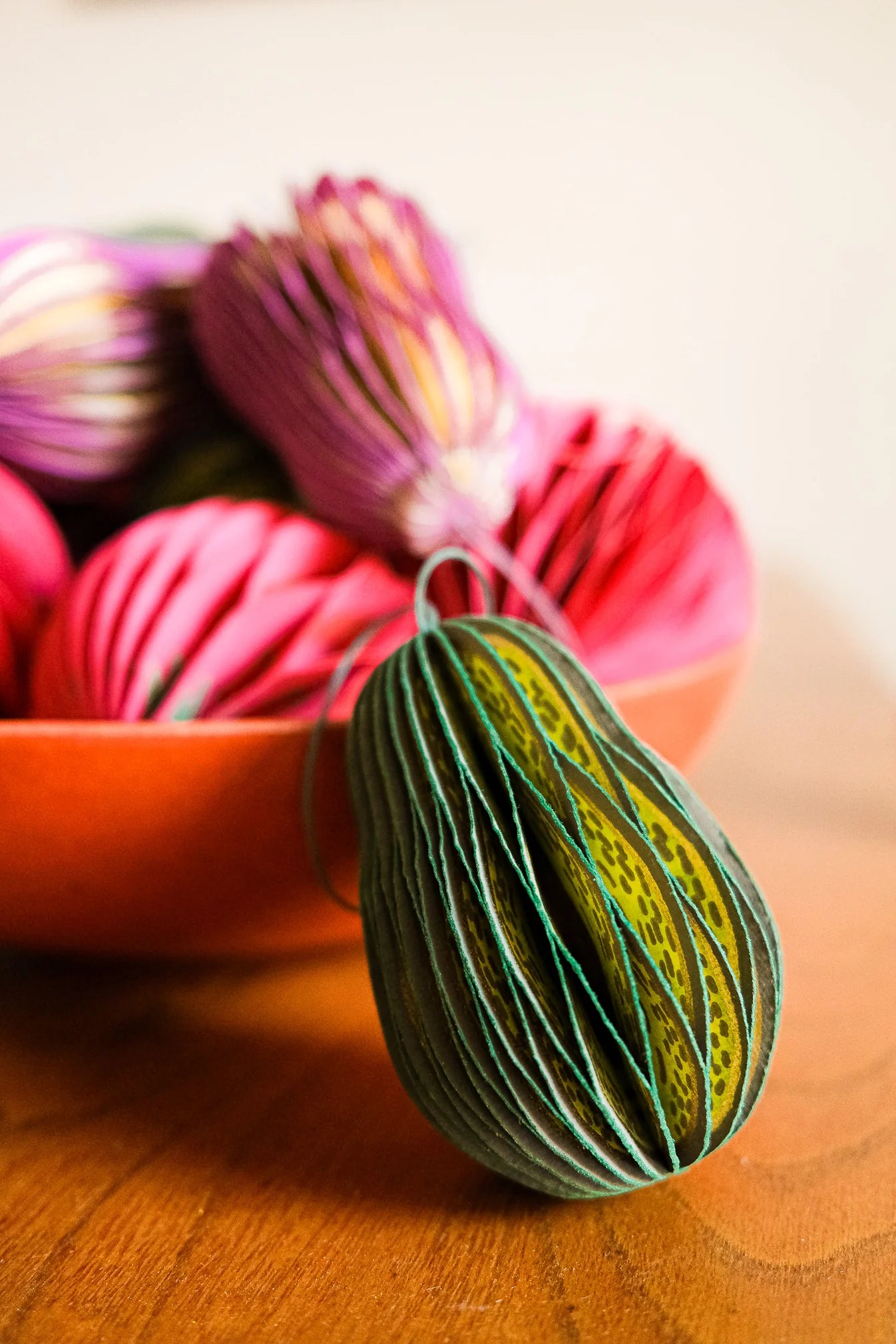 Avocado Honeycomb Ornament