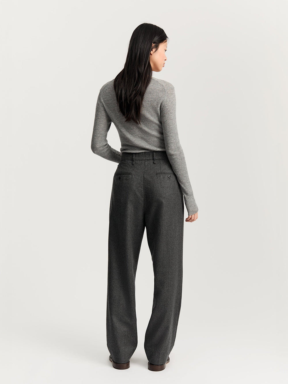 Balder Pant Fine Wool - Dark Grey