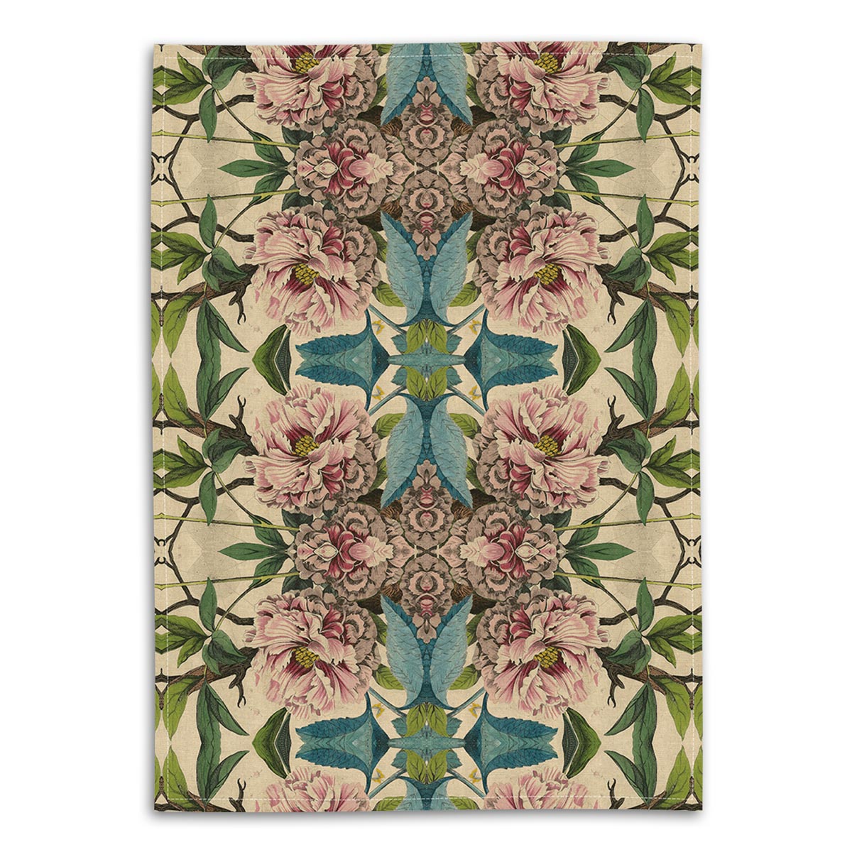 Avenida Tea Towel - Peonies