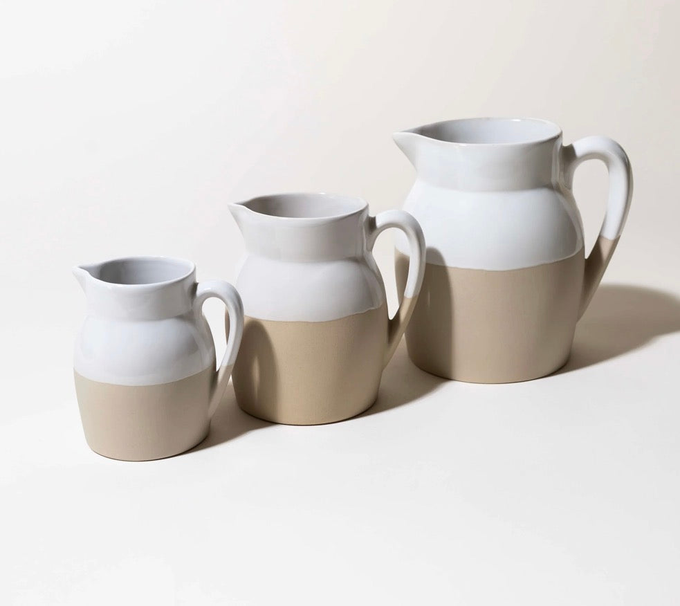 Digoin Dipped Jug - N.10 White