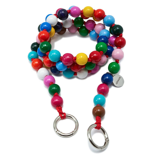 Wooden Phone Chain Beads / Large 120cm - Multi