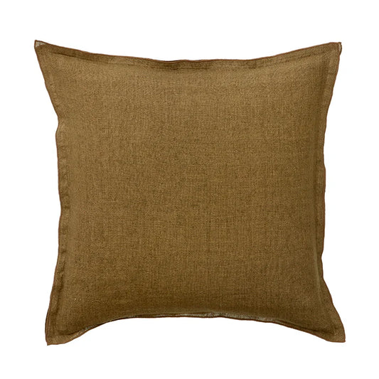 Linen Cushion Cover 50 x 50cm - Army Green