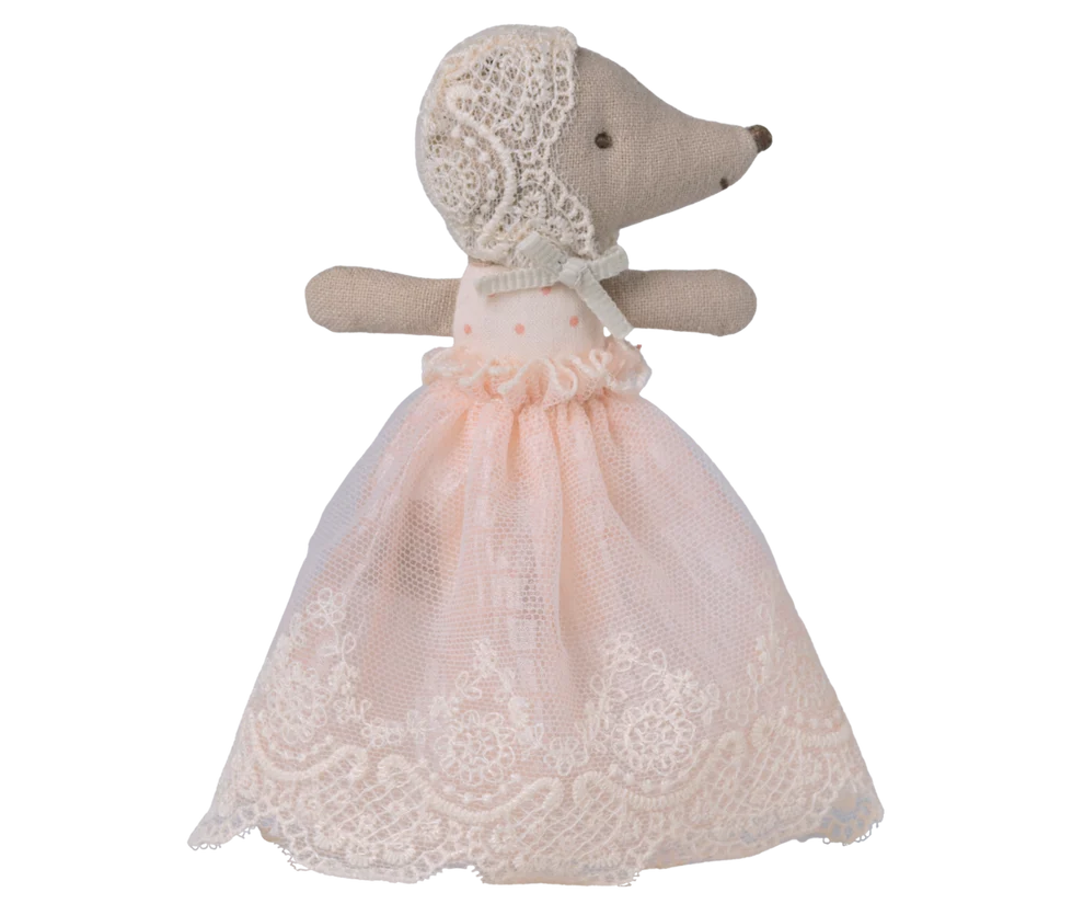 Baby Mouse in Gown - Powder