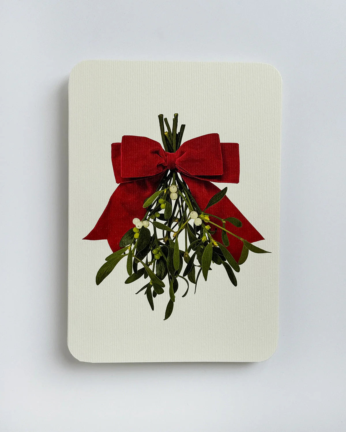 Bow + Mistletoe - Greeting Card