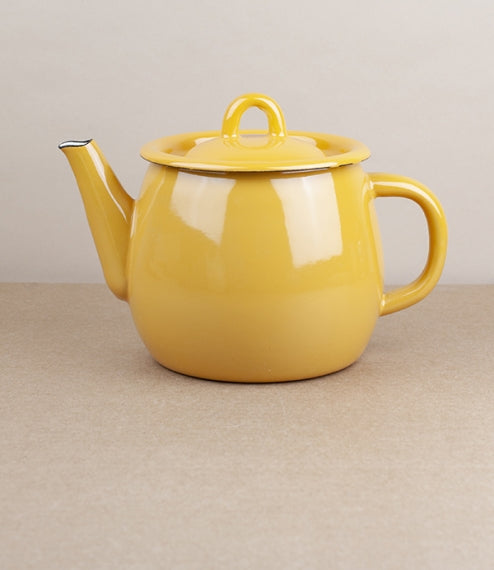 Enamel teapot - Yellow