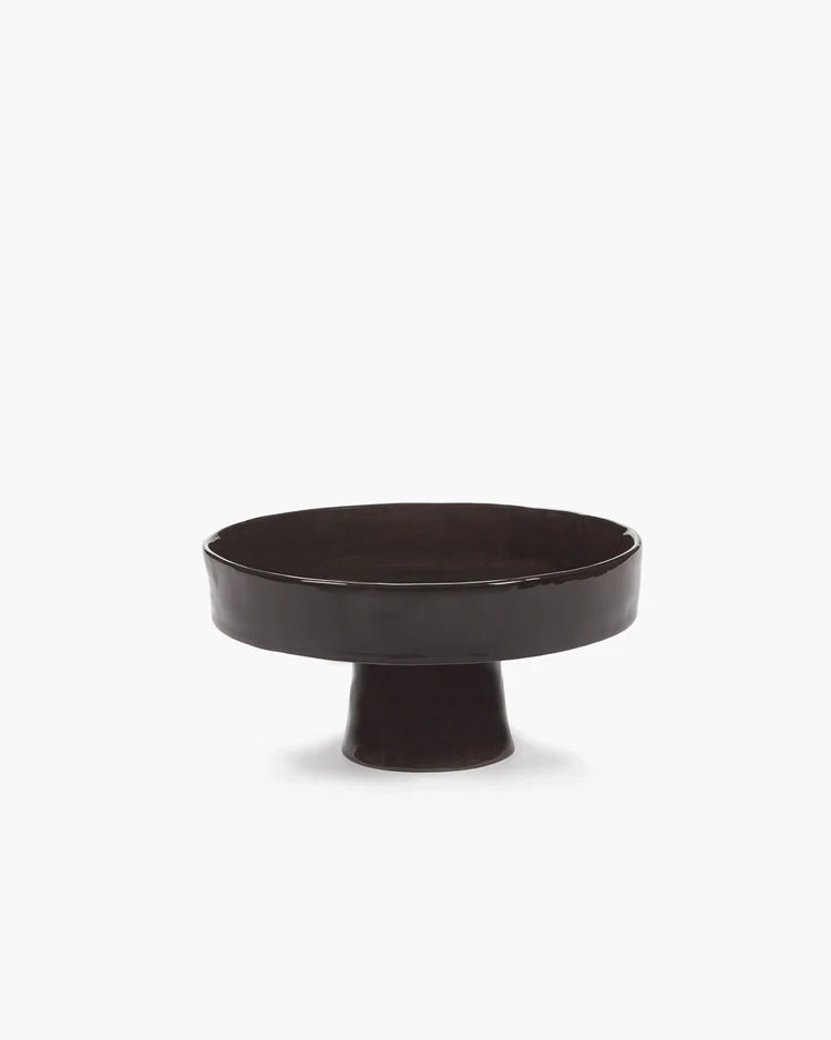 Deep Plate on Stand - Ebony