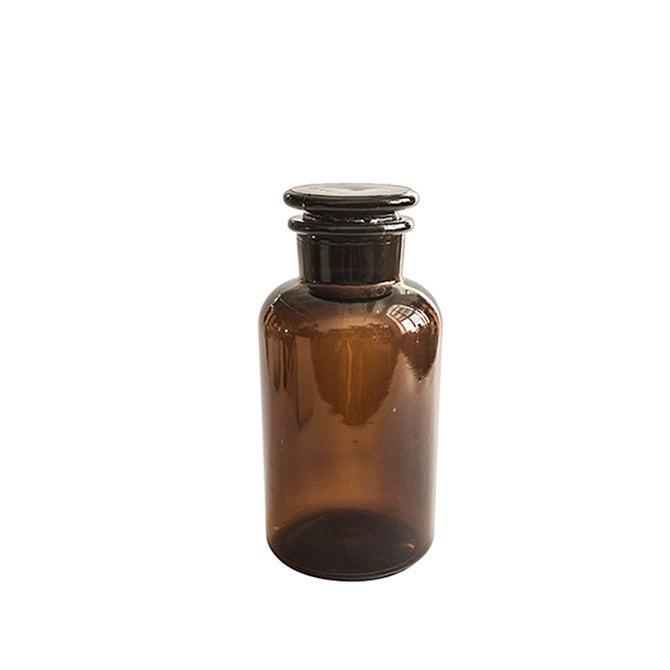 Manses Amber Lidded Jar - 125ml