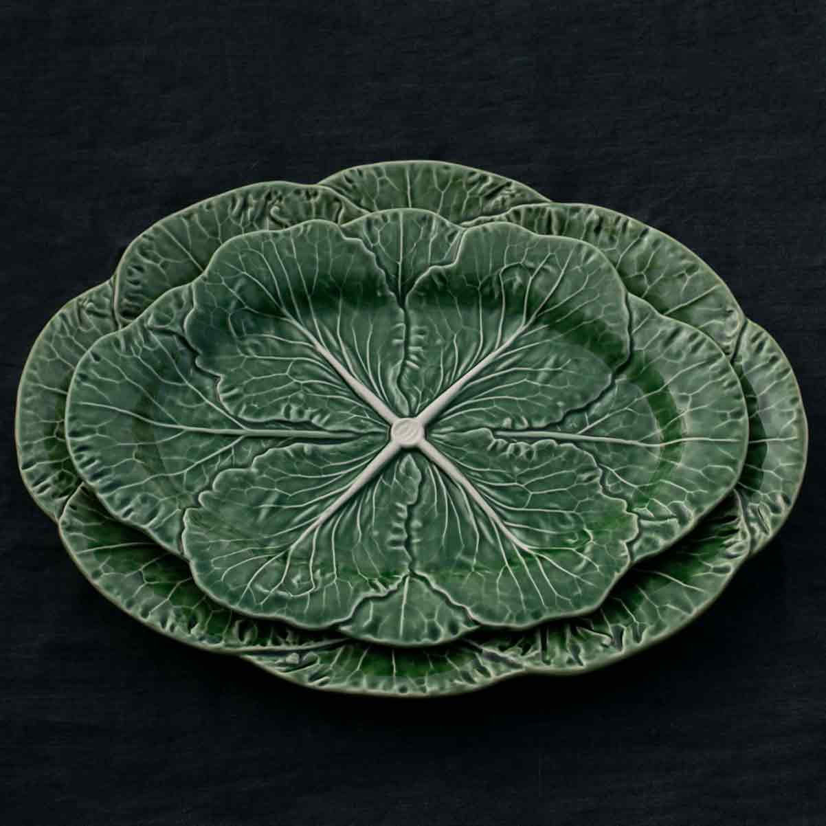 BORDALLO CABBAGE LEAF PLATTER