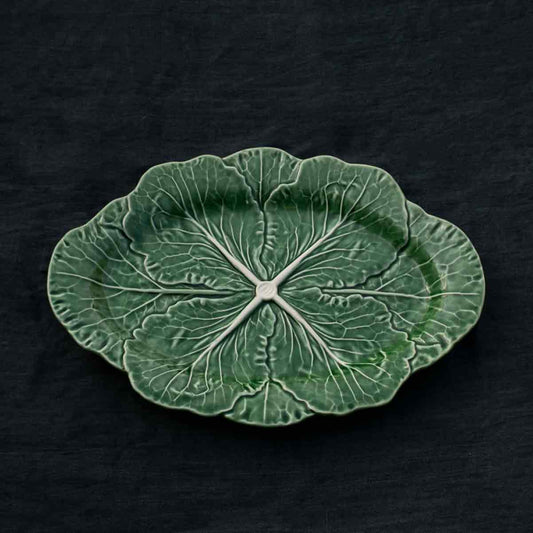 BORDALLO CABBAGE LEAF PLATTER