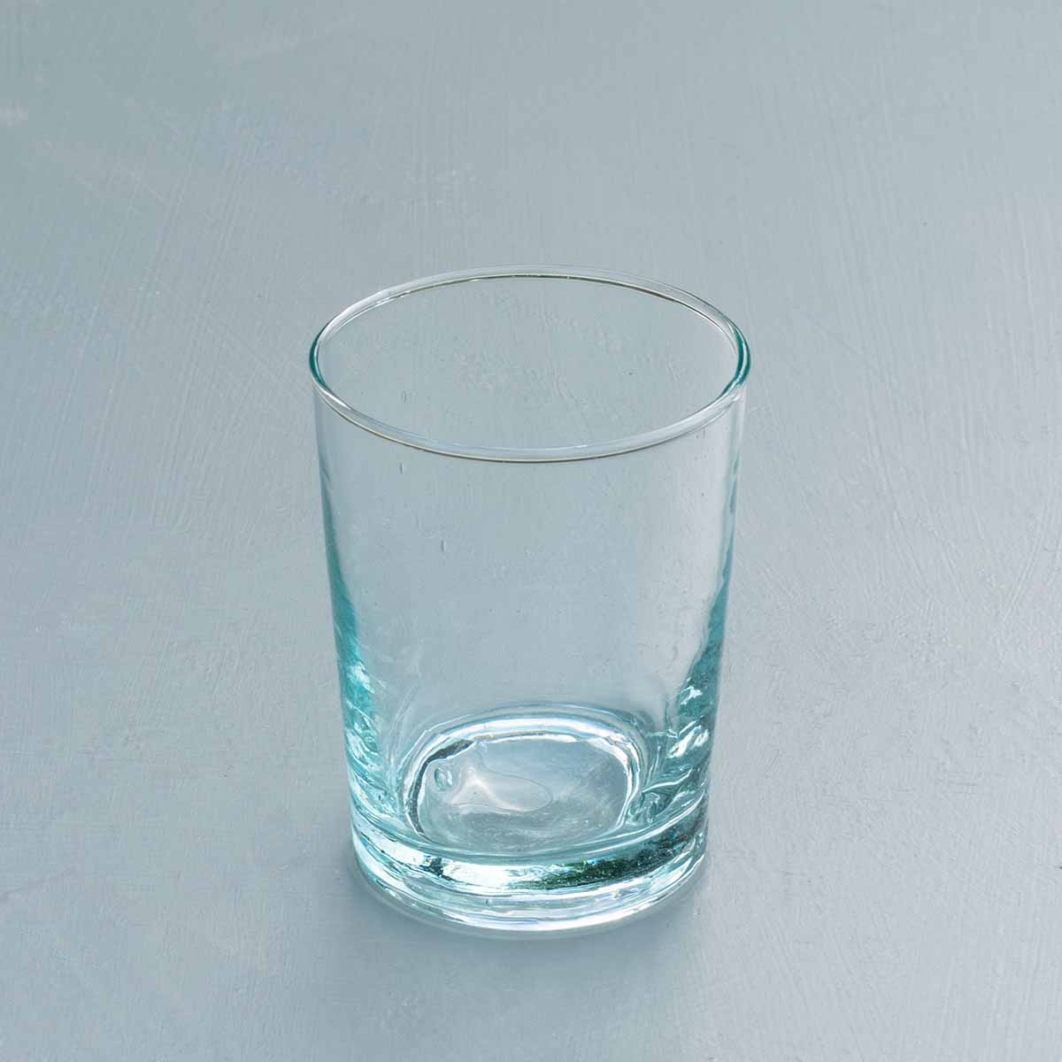 6 Clear Recycled Glass Tumblers