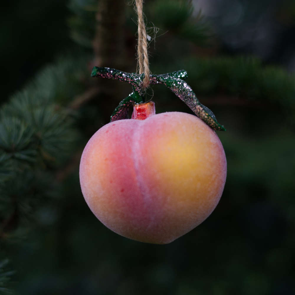 Fuzzy Peach Decoration
