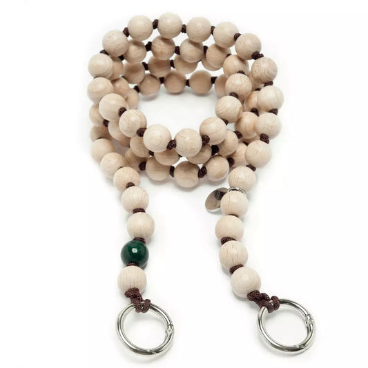 Wooden Phone Chain Beads / Large 120cm - Woody Brown