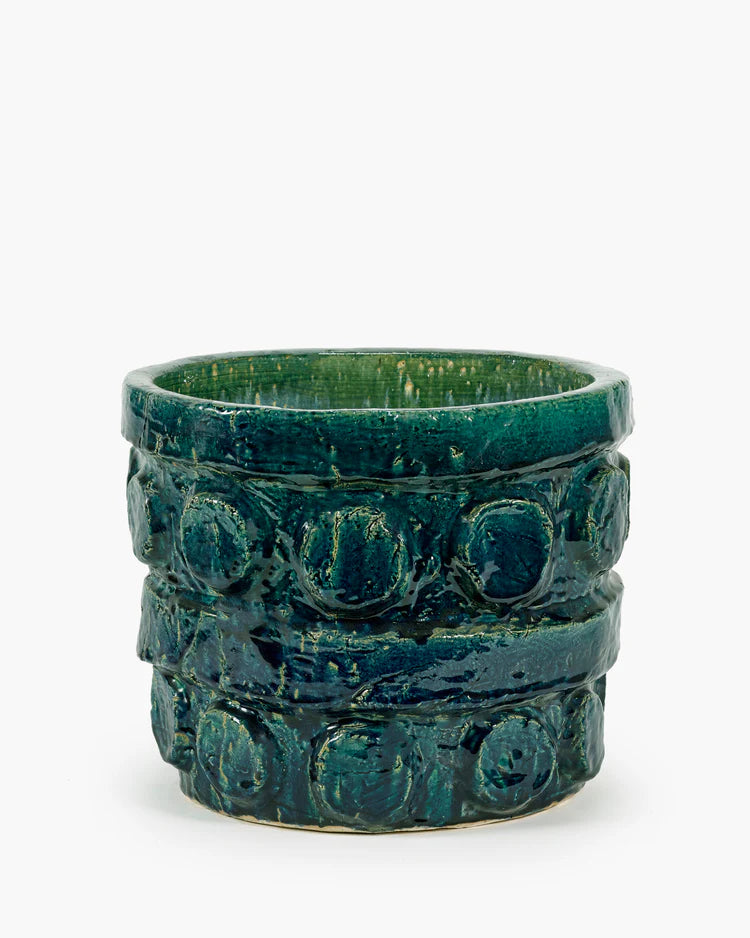 Flower Pot Large / Blue-Green