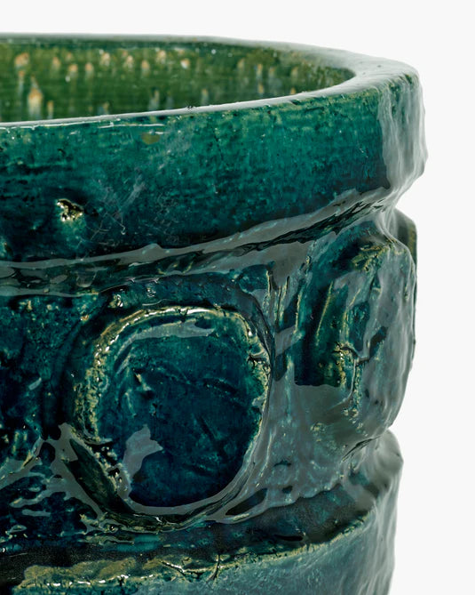 Flower Pot Large / Blue-Green