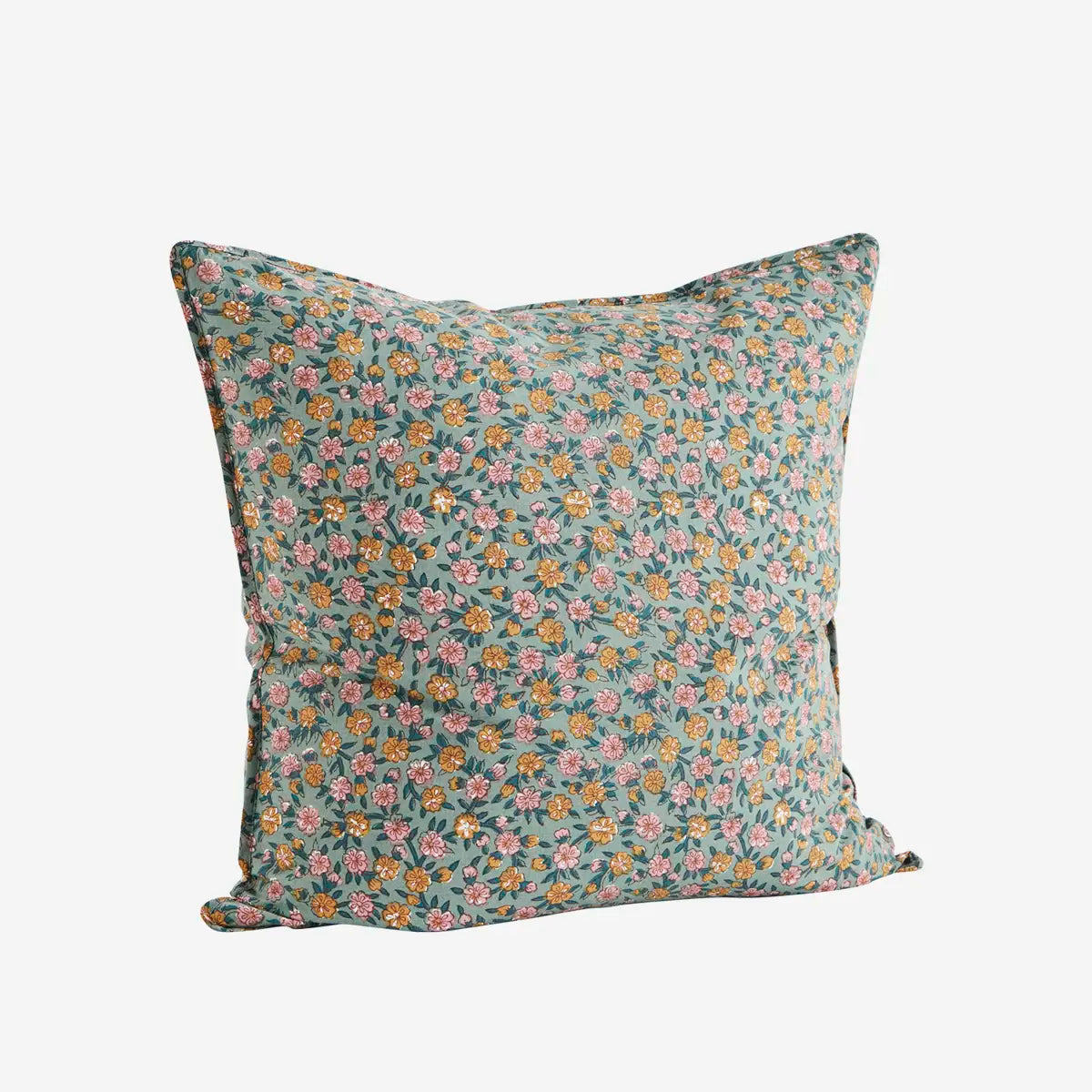 Cushion Cover - Green Petites Fleurs