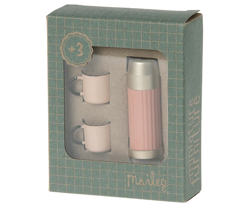 Thermos and Cup Set - Soft Coral