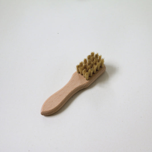 Handled Shoe Polish Brush - Natural Bristle