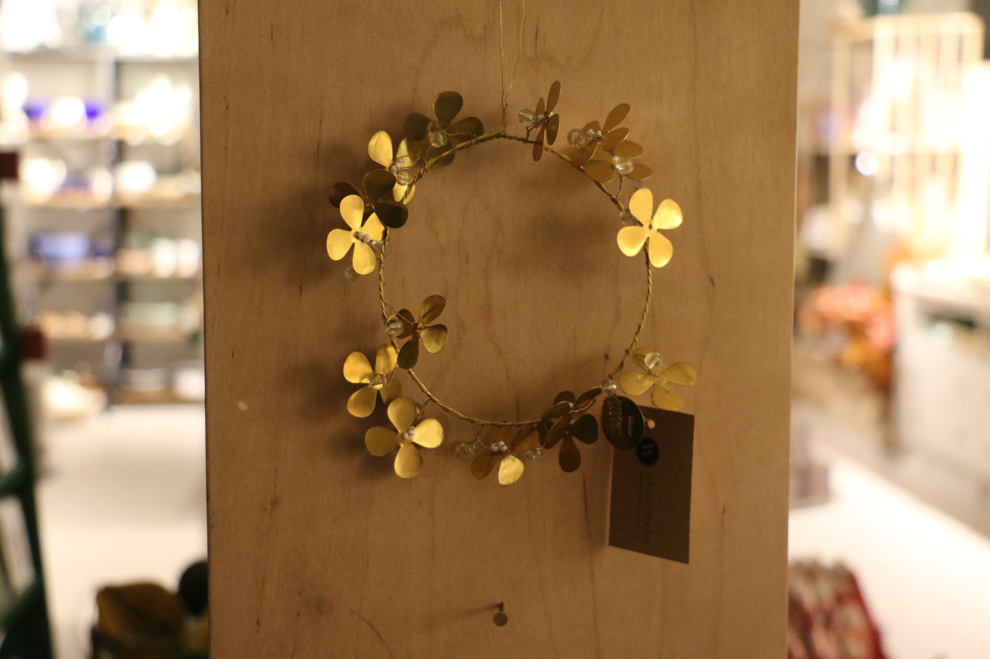 Small Gold Clover Wreath