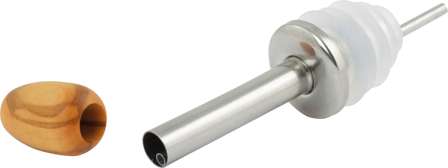 Olive Oil Spout with Wooden Bead